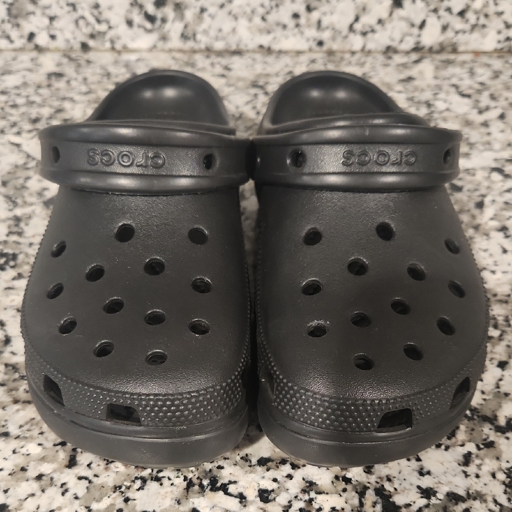 Black Platform Crocs